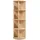 [en.casa] Drehbares Bücherregal 125 x 44 x 44 cm Beige