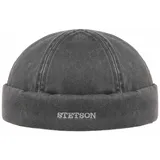 Stetson Schirmmütze Herren Docker Cap mit UV-Schutz Vintage-Look schwarz 61/XL