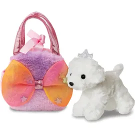 AURORA Fancy Pals Big Bow Princess Puppy 20 cm Weiß/Pink