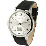 Elegante Herren Funkuhr (deutsches Funkwerk) Armbanduhr Edelstahl  964.6118