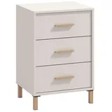 Home Affaire Nachtkommode HOME AFFAIRE "Belfort Nachtschrank Nachttisch Made in Europe", weiß (cashmere), B:48cm H:71cm T:40cm, Spanplatte, Sideboards, mit 2 oder 3 Schubladen, FSC-zertifizierter, Trendfarbe cashmere
