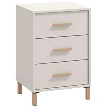 Home Affaire Nachtkommode HOME AFFAIRE "Belfort Nachtschrank Nachttisch Made in Europe", weiß (cashmere), B:48cm H:71cm T:40cm, Spanplatte, Sideboards, mit 2 oder 3 Schubladen, FSC-zertifizierter, Trendfarbe cashmere