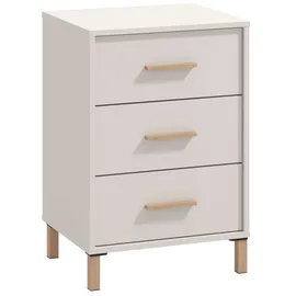 Home Affaire Nachtkommode HOME AFFAIRE "Belfort Nachtschrank Nachttisch Made in Europe", weiß (cashmere), B:48cm H:71cm T:40cm, Spanplatte, Sideboards, mit 2 oder 3 Schubladen, FSC-zertifizierter, Trendfarbe cashmere