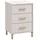 Home Affaire Nachtkommode HOME AFFAIRE "Belfort Nachtschrank Nachttisch Made in Europe", weiß (cashmere), B:48cm H:71cm T:40cm, Spanplatte, Sideboards, mit 2 oder 3 Schubladen, FSC-zertifizierter, Trendfarbe cashmere