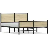 vidaXL Metallbett 140 x 190 cm Brown