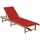 furnicato Garten-Sonnenliege 200 x 65 x 30-87 cm Rot