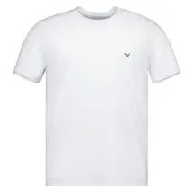 Emporio Armani T-Shirt mit Label-Print im 2er-Pack, Weiss, M