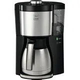 1025-16 Look V Therm Perfection 10 Tassen Thermo Filterkaffeemaschine 1,2 l  (Schwarz, Silber)