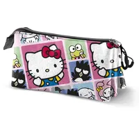 Karactermania Sanrio Hello Kitty Panels-Dreifach Federmäppchen, Mehrfarbig, 23 x