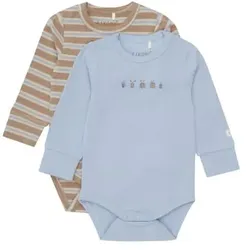 Fixoni Langarmbody 2er Pack Macaroon, 80