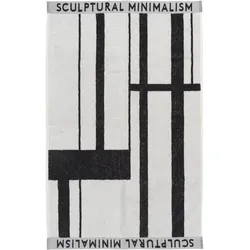 Kristina Dam Studio - Minimal Handtuch, 50 x 80 cm, schwarz / off-white