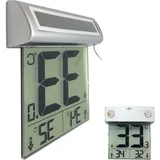 Infactory Solar-Fensterthermometer Großes Display
