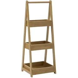 WellHome - Service 3 Ebenen grüner Bambus 30x25,5x78cm