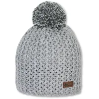 Sterntaler Strickmütze Microfleece silber mel. 55 cm