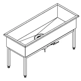 kwc aquarotter gmbh Sirius Werkraumbecken 150 x 80 x 60 cm
