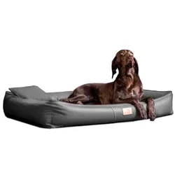 Tierlando ® CLIFFORD LATEX Orthopädische Hundematratze schwarz/ graphit 1 m, 16 cm, 75 cm