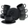 CreaTable Soft Touch Black Tassenset 12-tlg. schwarz