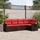 vidaXL Garten-Lounge-Set 5-tlg. braun