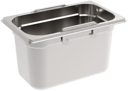 Rieber GastroNorm-Behälter GN 1/4 - 150 mm versenkbare Griffe