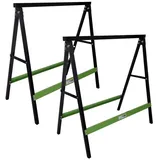 Baumarktplus Klappbock Sägebock Arbeitsbock klappbar 2er Set Traglast 200 kg/Paar Gerüstbock