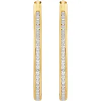 FAVS Creolen 375er Gelbgold Ohrringe Damen