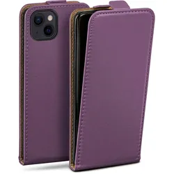 moex Flip Case iPhone 13 Klapphülle Leder Optik