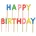 Happy Birthday Geburtstagskerzen mehrfarbig