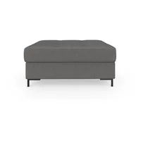 DOMO collection Polsterhocker »Capelo«, inklusive Federkern grau