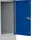 Lüllmann Schließfachschrank lichtgrau, enzianblau 520421, 8 Schließfächer 60,0 x 50,0 x 180,0 cm