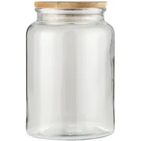 Ib laursen Glas Behälter mit Holzdeckel, Höhe 23,5 cm,