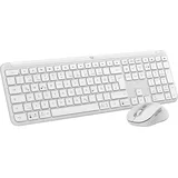Logitech Signature Slim Combo Tastatur & Maus Set, kabellos, White