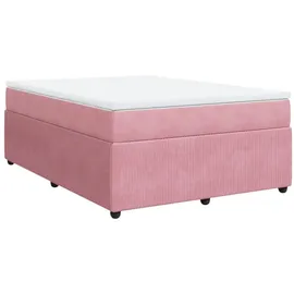 vidaXL Boxspringbett 140 x 200 cm Rosa