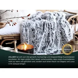 ZOLLNER Kuscheldecke,, Grau, Textil, 150x200 cm, Oeko-Tex® Standard 100, Wohntextilien, Decken, Kuscheldecken