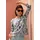 Madeleine Longpullover mit floralem Druck Grau 34