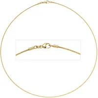 Halsreif JOBO Halsketten Gr. Gelbgold 750, Länge: 45 cm, gelb (gelbgold 750) Damen Halsketten 750 Gold 45 cm 1,1 mm