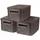Curver Aufbewahrungsbox Style S 29 x 20 x 14 cm 3-tlg. Dunkelbraun