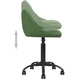 vidaXL Bürostuhl Samt Dunkelgrün