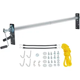 Vevor Planenroller-Set mit Handkurbel, 162,6 cm bis 264,2 cm breit, Aluminiumlegierung, manueller Planenroller auf Kabinenhöhe für Muldenkipper mit 17,8 cm Schwammgriff, perfekt für Muldenkipper, Anhä