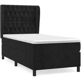 vidaXL Boxspringbett 100 x 200 cm Schwarz
