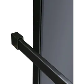 Schöner Wohnen SCHÖNER WOHNEN-Kollektion Walk In YUNA mit Bogen, 90 x 200 cm, Mattschwarz, Grau Anthrazit - Schwarz