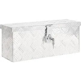 vidaXL Aufbewahrungsbox Silbern 50x15x20,5 cm Aluminium