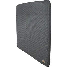 roba Wickelauflage Luxe 85 x 75 cm - Wickelunterlage abwaschbares veganes Leder - Wickeltischauflage im Design Greyish gesteppt Graphite gesteppt - Anthrazit