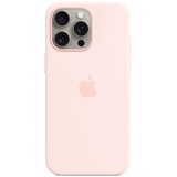 Apple Silikon Case mit MagSafe für iPhone 15 Pro Max hellrosa
