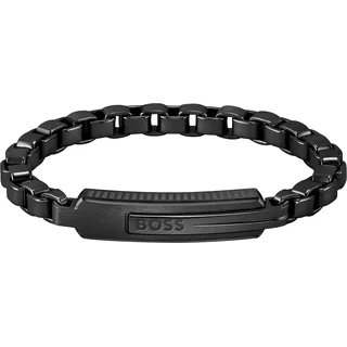 Boss Armband Edelstahl schwarz