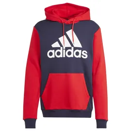 Adidas Herren Essentials Fleece Big Logo Hoodie Kapuzensweatshirt, Legend Ink/Better Scarlet, M