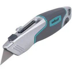 wolfcraft Profi-Dualklingenmesser Messer Trapezklinge Hakenklinge