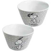UNITED LABELS Müslischale Snoopy Grau 500 ml