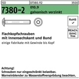 Reyher Flachkopfschraube ISO 7380-2 Bund/Innen-6kt M12x40 010.9 galv.verz. 100St.