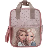 DEPESCHE 14011 TOPModel Rucksack Dots - Rucksack in Rosa, mit Model-Motiv, Punkte-Muster und Glitzer, Tasche mit verstellbaren Trägern