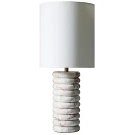 SalesFever Marmor Tischleuchte Beige 1 St.